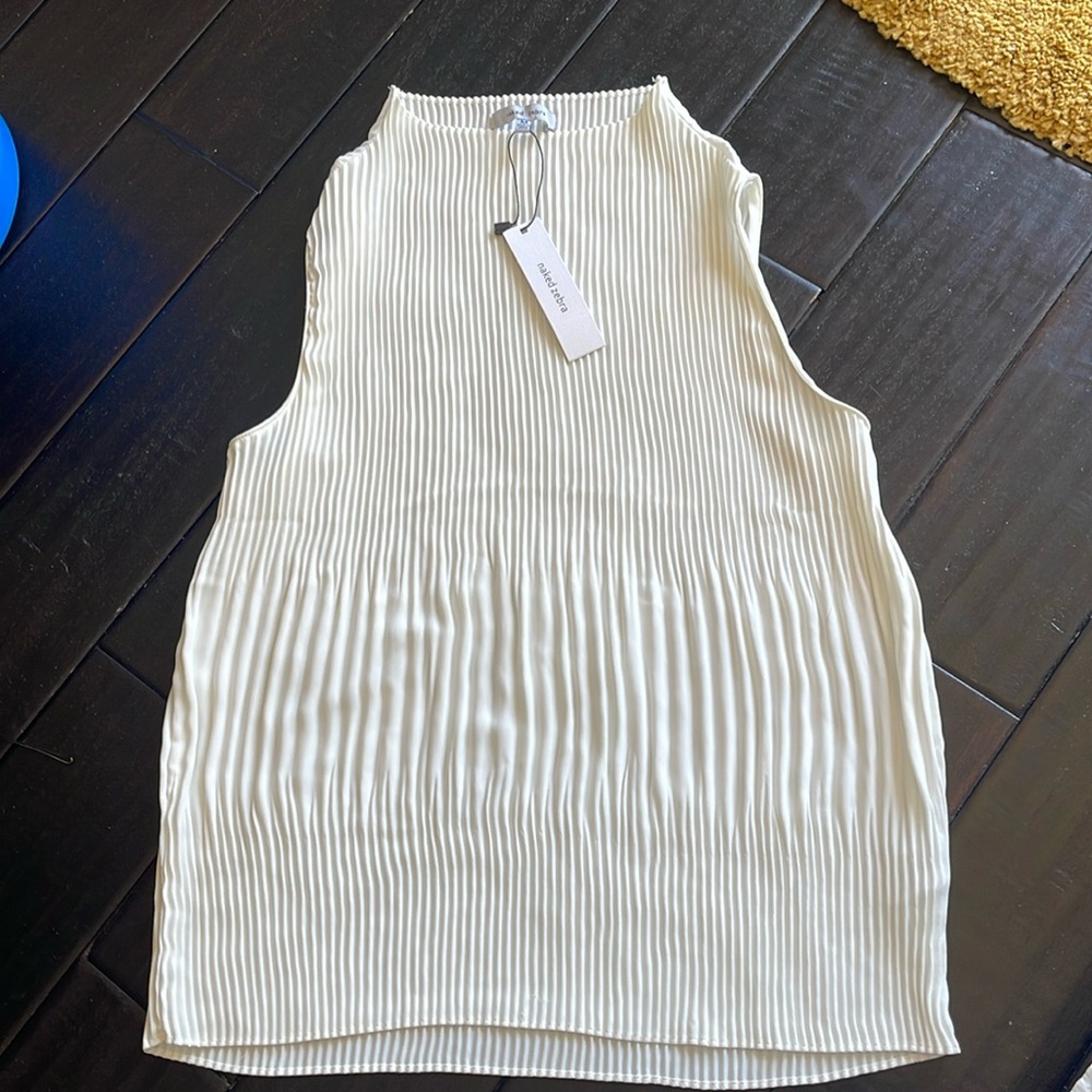 NWT Naked Zebra sleeveless blouse